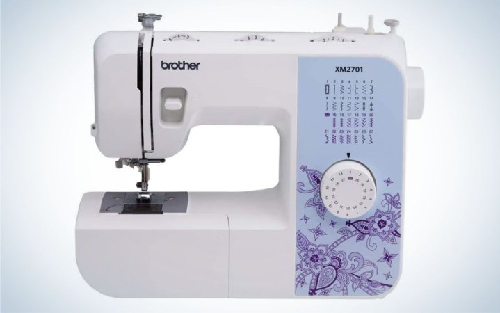  A Brother XM2701 Sewing Machine on a plain background