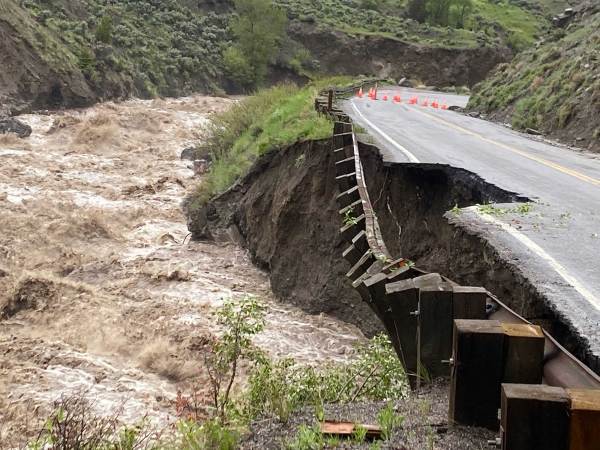 Yellowstone floods could be flushing sewage into the park’s iconic river