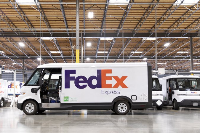 FedEx is charging up its electric vehicle fleet