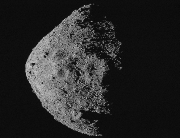Bennu asteroid image from OSIRIS-REx mission
