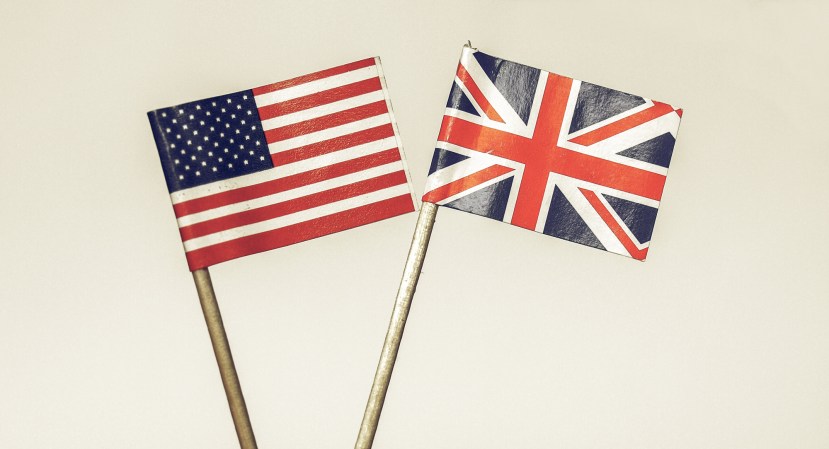 UK and US flags