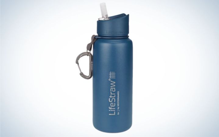  LifeStraw Go Stainless Steel Water Filter Bottle is the best insulated water bottle with a filter.