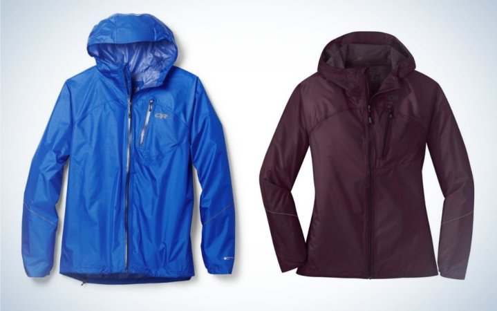  Outdoor Research Helium Rain Jacket is the best lightweight packable rain jacket.