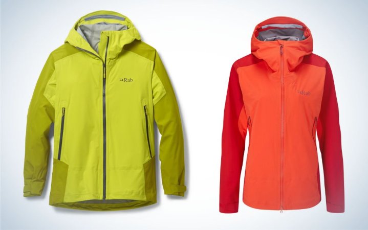  Rab Kinetic Alpine 2.0 Jacket is the best packable rain jacket for hiking.