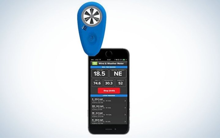  WeatherFlow WEATHERmeter is the best home weather station with wind speed.