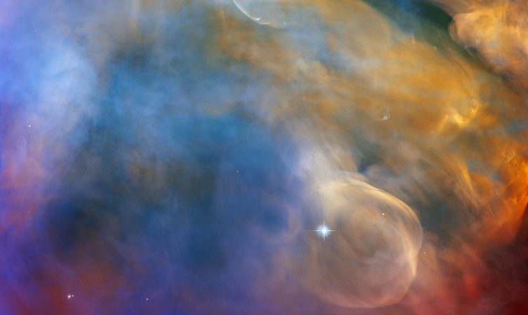 Celestial Cloudscape in the Orion Nebula