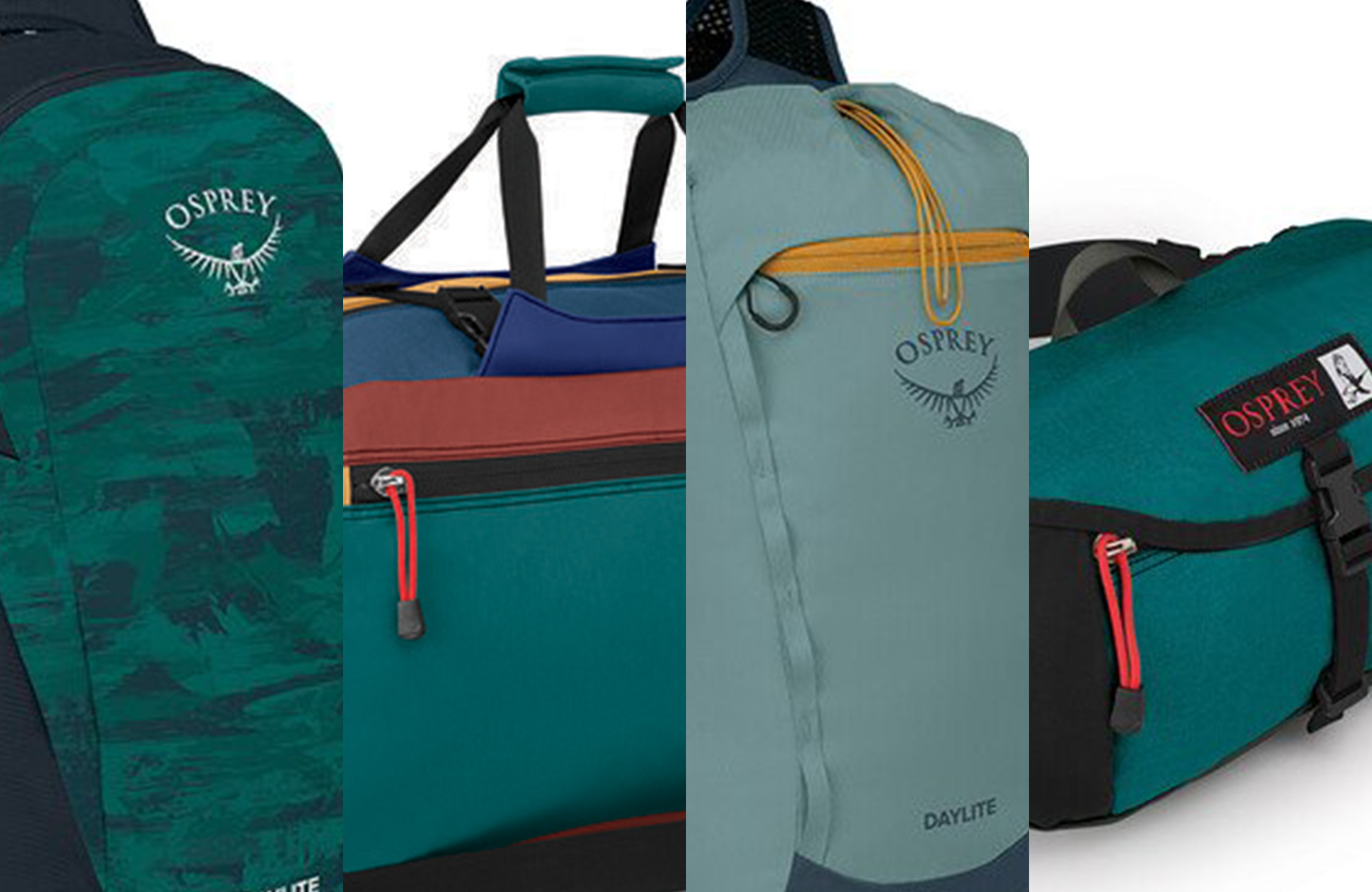 A lineup of Osprey backpacks on sale