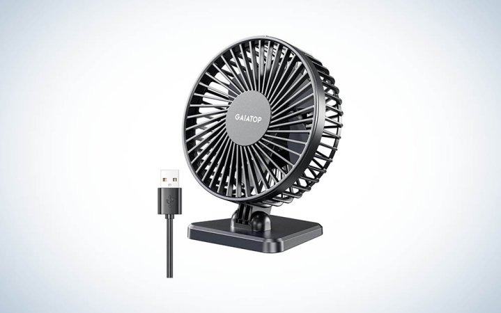  Gaiatop USB Desk Fan on a white background