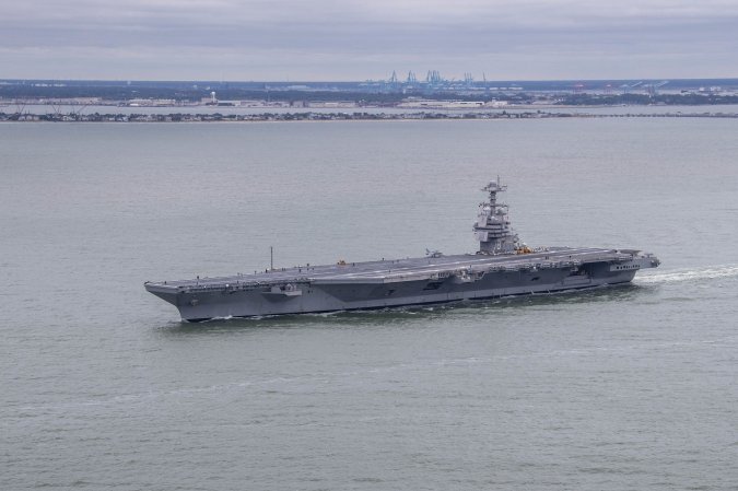 The Navy’s newest and most advanced aircraft carrier just left port