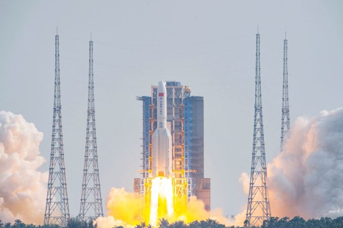 23 tons of rocket debris landed in the remote Pacific Ocean today