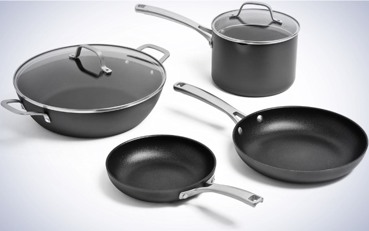  Calphalon Classic Hard-Anodized Nonstick Cookware Kitchen Essentials Set