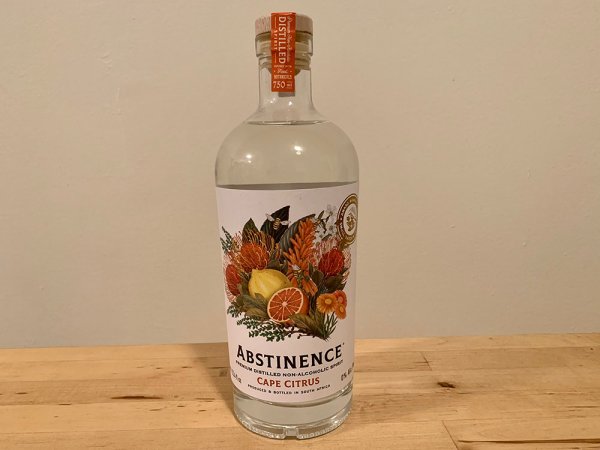  A bottle of Cape Citrus by Abstinence Spirits