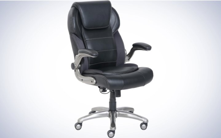  AmazonCommercial Ergonomic High-Back Bonded Leather Executive Chair