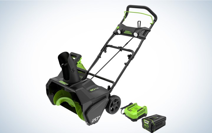  Greenworks electric snow blower