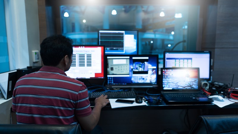 System Security Specialist Working at System Control Center