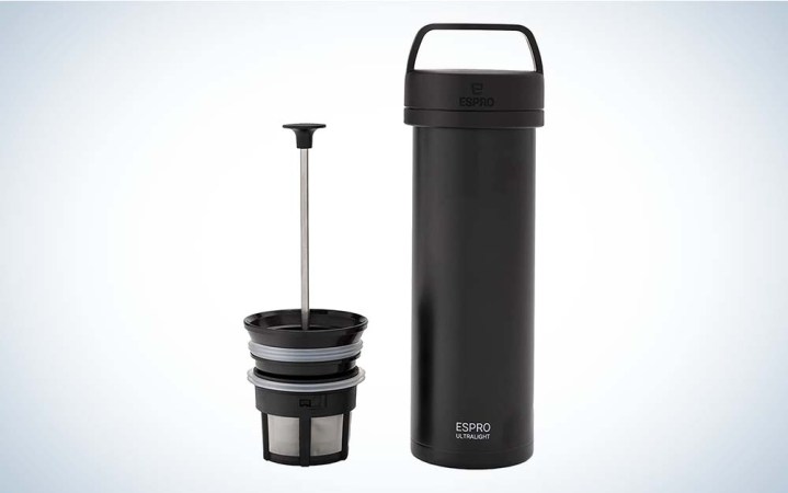  The ESPRO p) Ultralight is the best French press coffee maker that's portable.