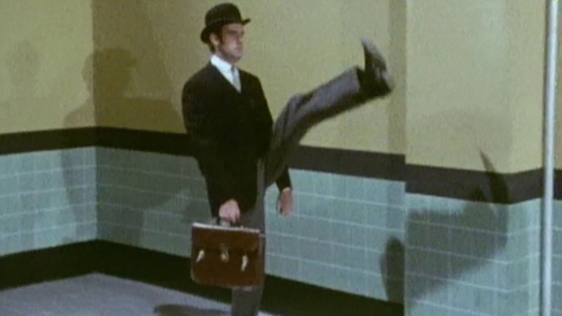 screenshot of the monty python silly walk