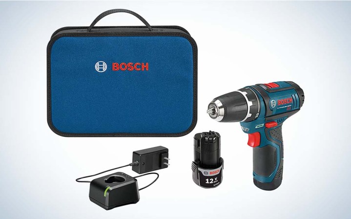  The Bosch Power Tolls Drill Kit is the best cordless drill that's 12V.