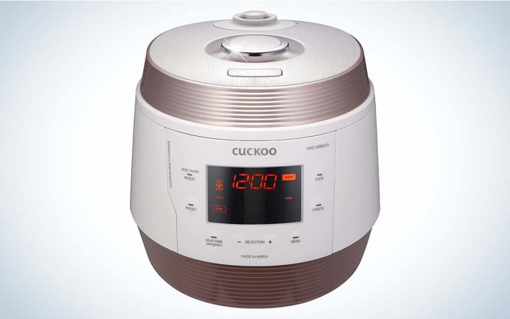  The Cuckoo Q5 is the best pressure cooker for design.