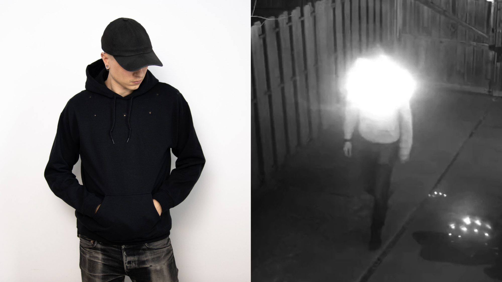 Hoodie with led lights in hood hotsell