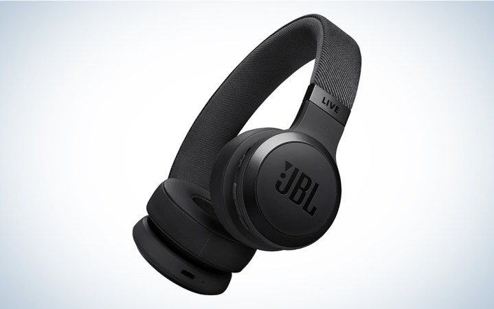  Black-JBL Live 670NC ANC on-ear headphones for working out