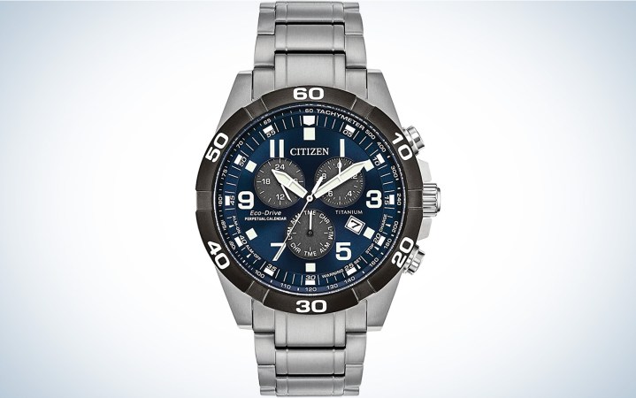 Citizen Men's Sport Casual Brycen Eco-Drive Chronograph Watch, Super Titanium 