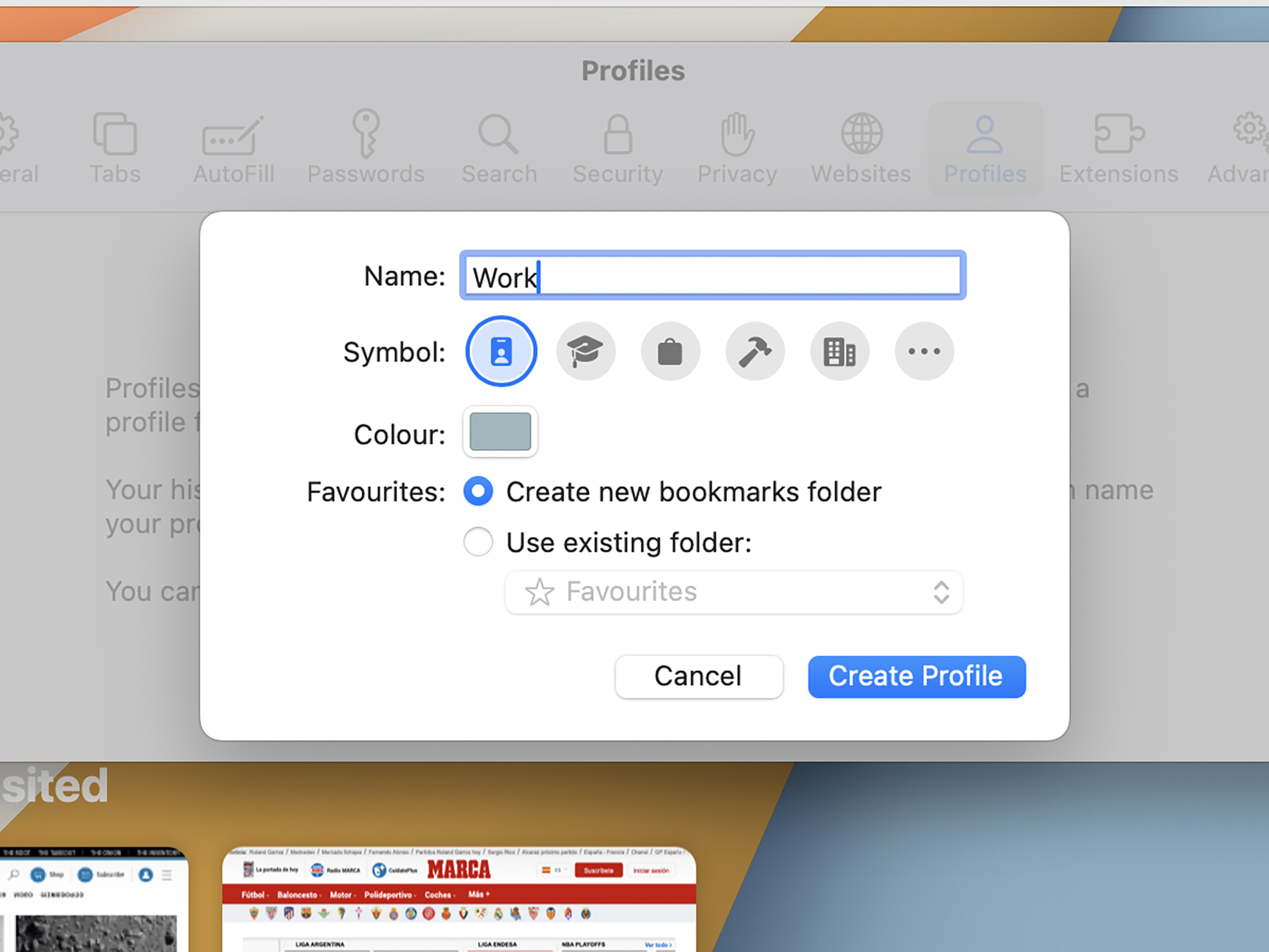 macOS 14 Sonoma brings a new feature to Safari: the possibility to set up multiple profiles.