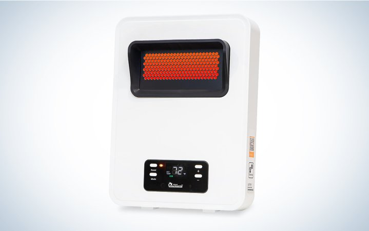  Dr. Infrared HeatStyle wall-mounted infrared heater white with orange heating element