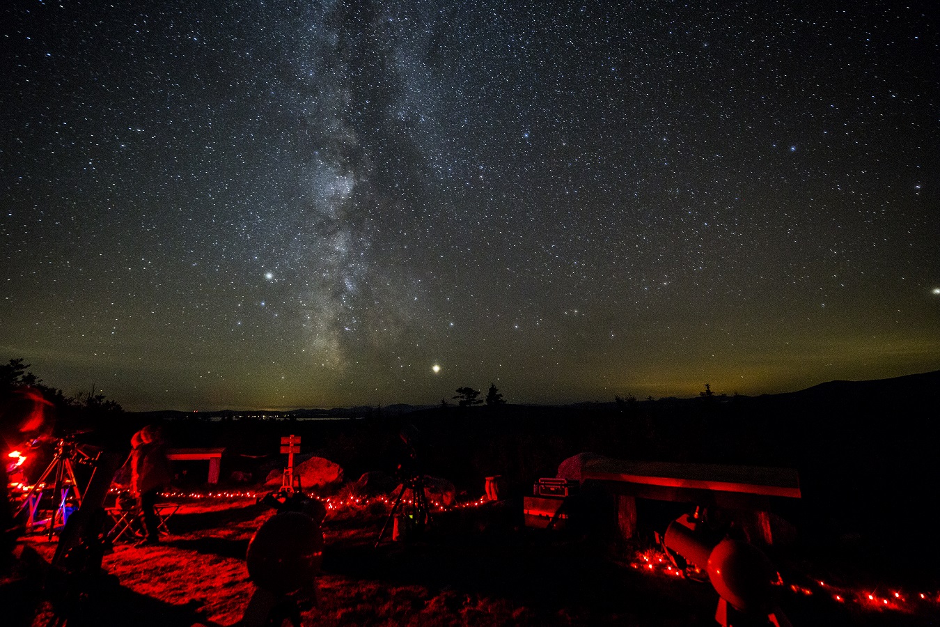 The Milky Way above the Katahdin Woods and Waters National Monument.