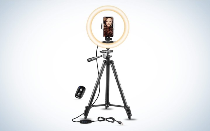  Ubeesize TR50 10 with tripod ring light