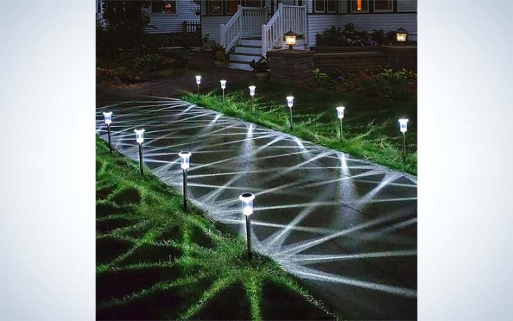  Lianglome Solar Lights are the best solar landscape lights for value.