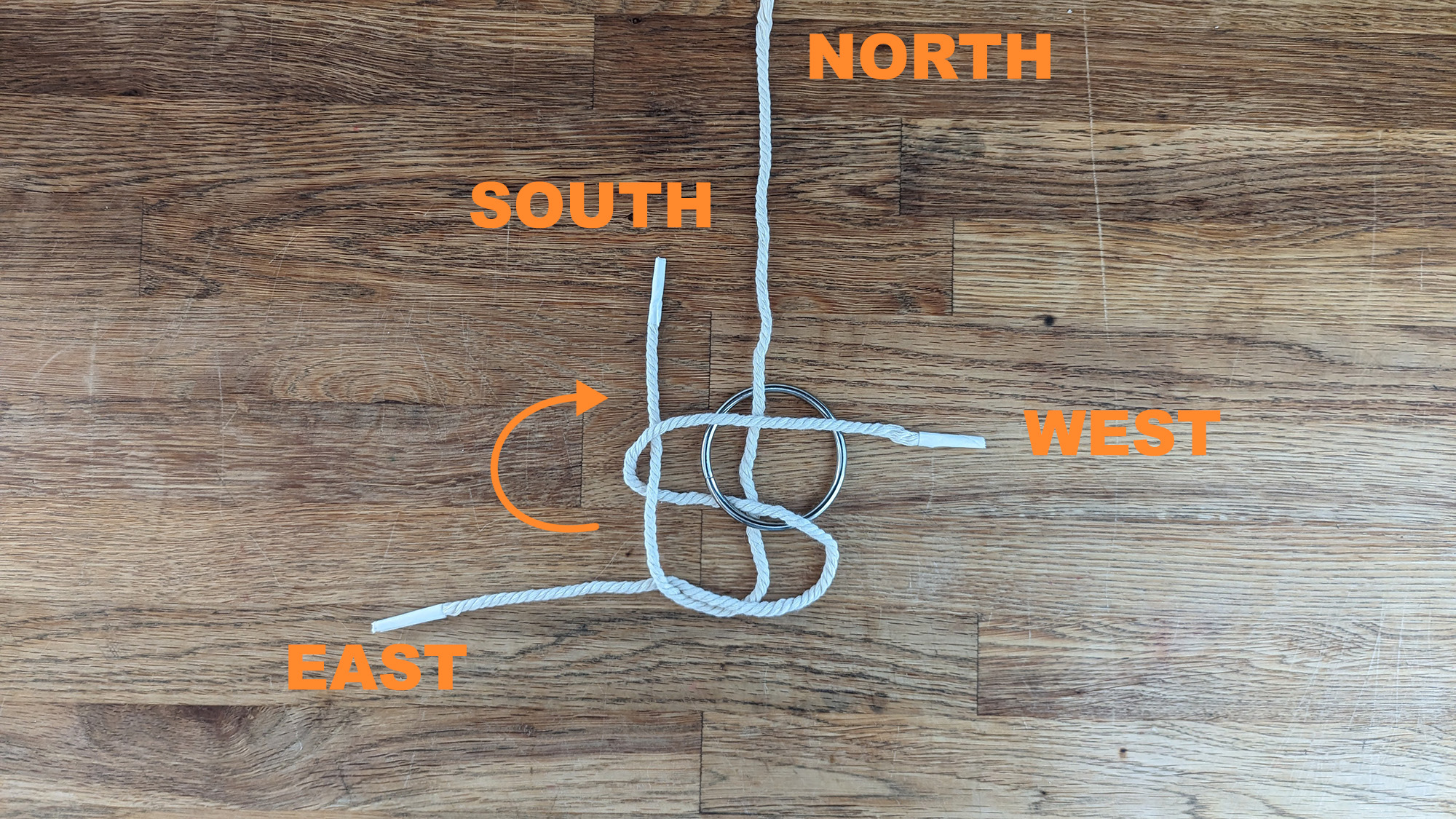 How to tie a box knot step 4