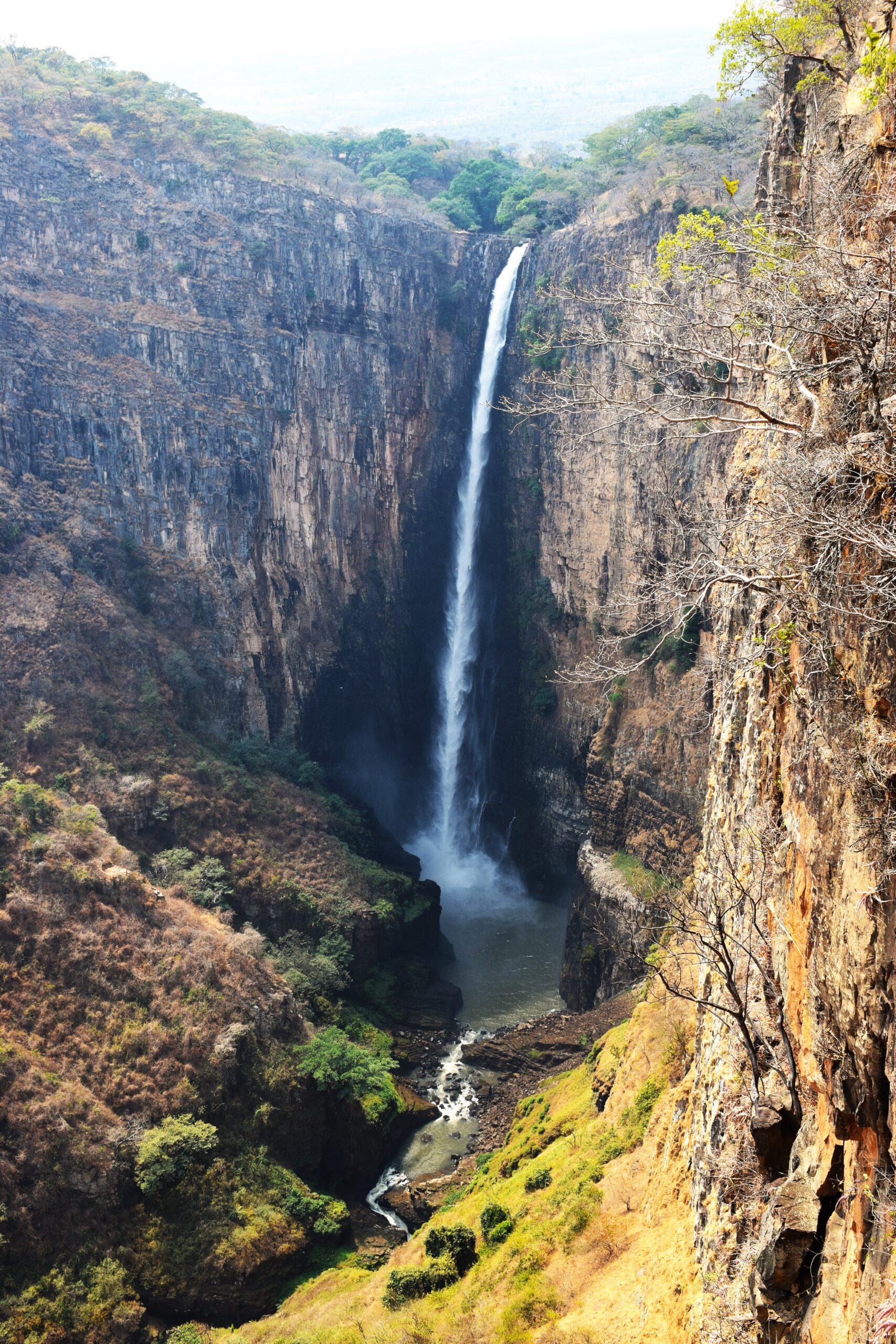 Kalambo Falls in Zambia where the wood was found. CREDIT: Geoff Duller/Aberystwyth University.