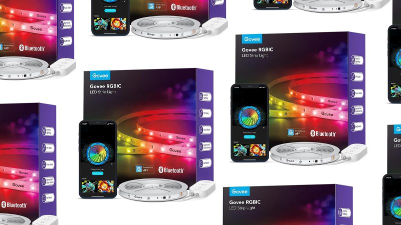 Govee RGB strip lights tiled