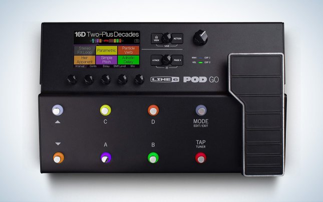 Line 6 POD GO guitar pedal against a white background