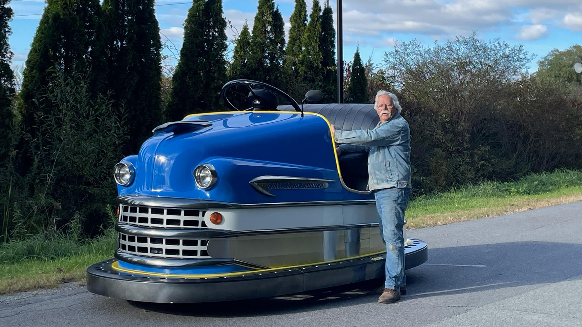 a giant bumper car