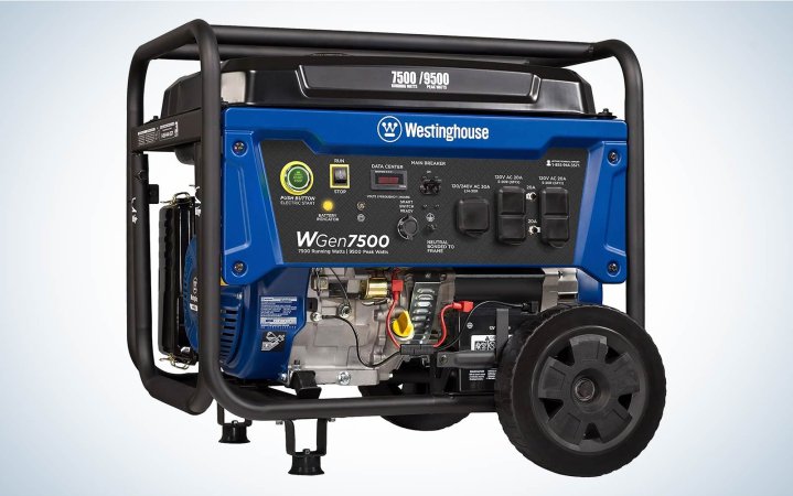  Westinghouse 9500 Portable Generator on a plain background