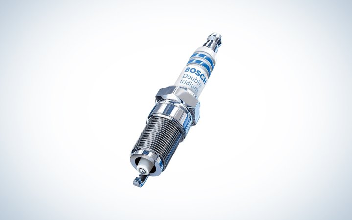  BOSCH 9614 OE Fine Wire Double Iridium Spark Plug on a white background