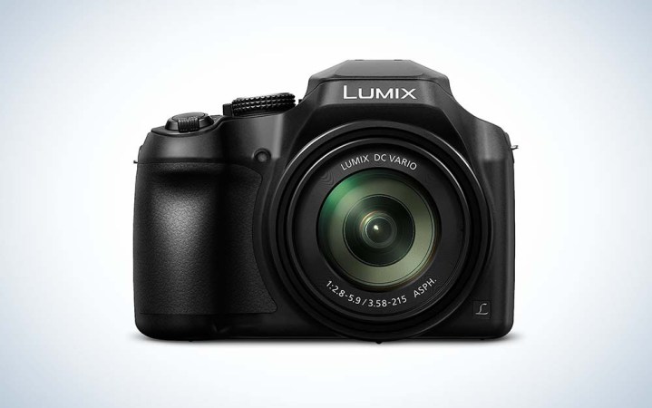  Panasonic LUMIX DC-FZ80 camera over gradient background