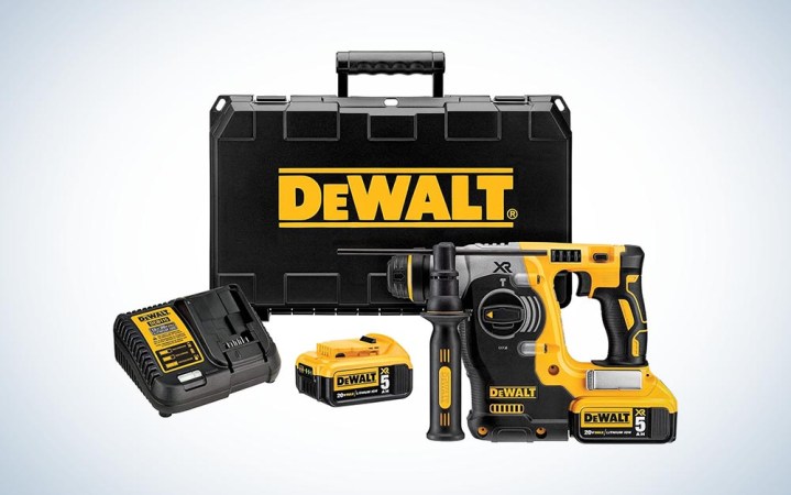  DeWalt 20V MAX SDS Rotary Hammer Drill Kit over white background