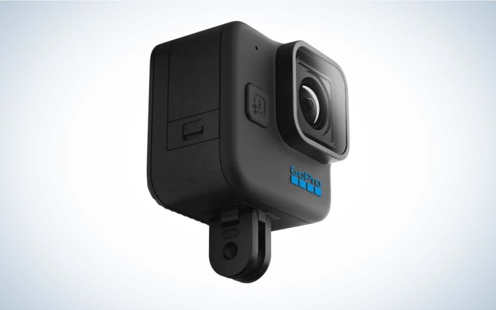  GoPro HERO11 Black Mini camera on a plain background