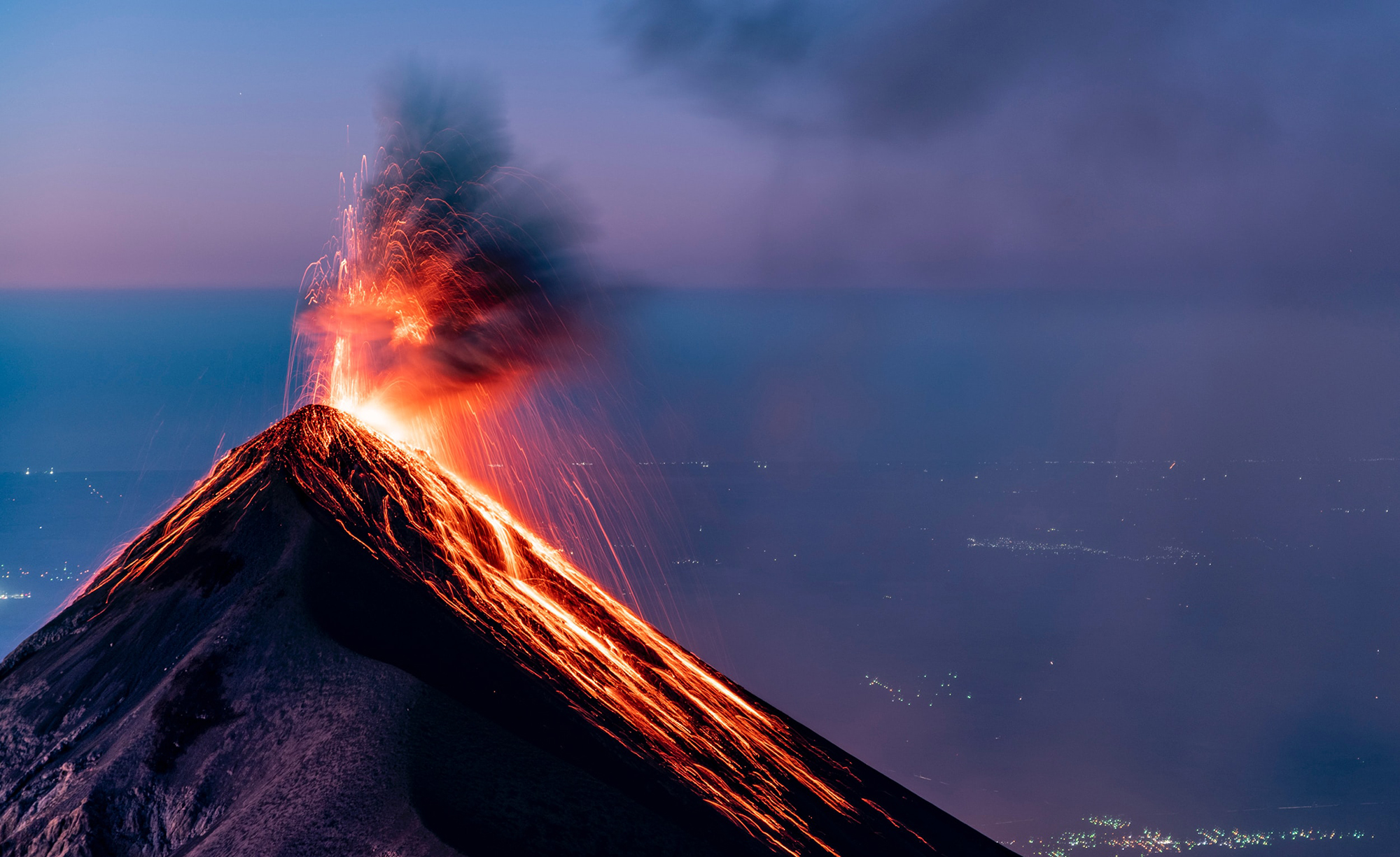 The 3,763-meter-high Fuego volcano is located 35 kilometers southwest of Guatemala City. On June 3, 2018, a major eruption triggered an avalanche that swept through the community of San Miguel Los Lotes and part of a highway in the neighboring town of Alotenango, leaving many dead and missing.