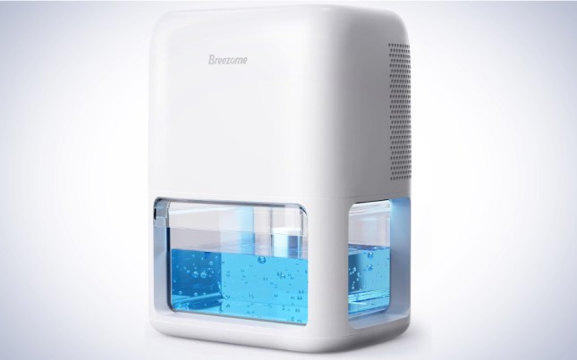 A Breezome 60Oz. Dehumidifier on a white background.