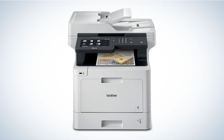  The Brother MFC-L8905CDW AirPrint printer on a plain background