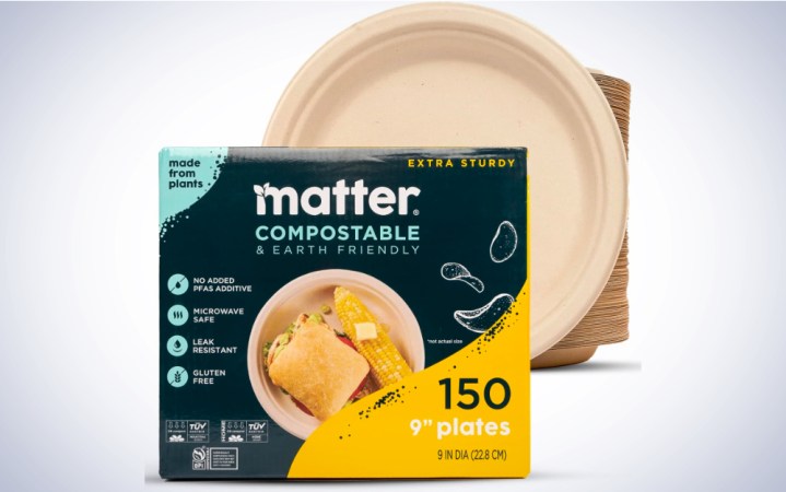  Matter Compostable 9” Paper Plates