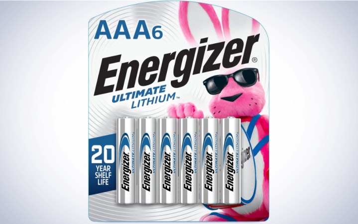  Energizer Ultimate AAA Batteries on a plain white background.