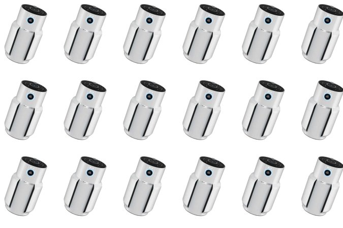 Shark air purifiers on a plain white background in a horizontal pattern