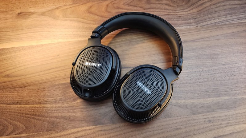  Sony MDR MV1 headphones on a table