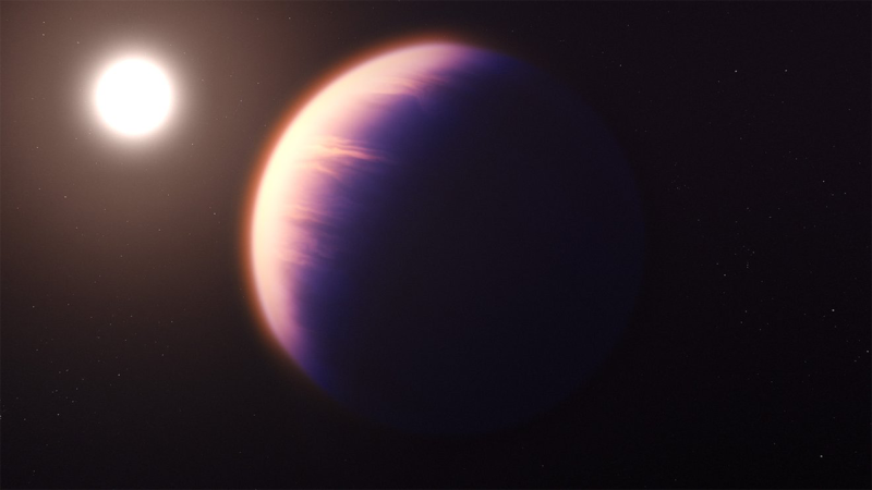 An illustration of what exoplanet WASP-39 b could look like. It is also a hot and puffy gas giant like exoplanet WASP 193b.