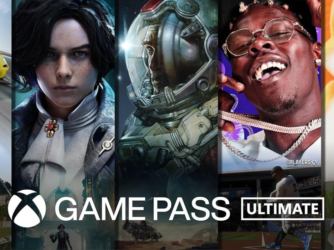 An advertisement for Xbox Game Pass Ultimate.